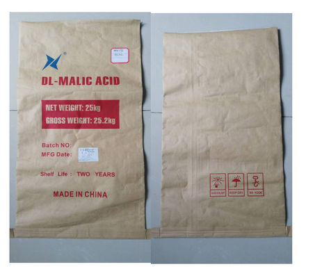 Pó ácido Malic Hygroscopic do regulador 25kg/Bag Dl da acidez do produto comestível