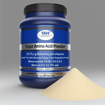 Levedura 25CFU/g Max Aminoácidos em pó para pH ótimo 4,0-6,0 Benefícios para o equilíbrio e a saúde Cinzas 0,2% Min